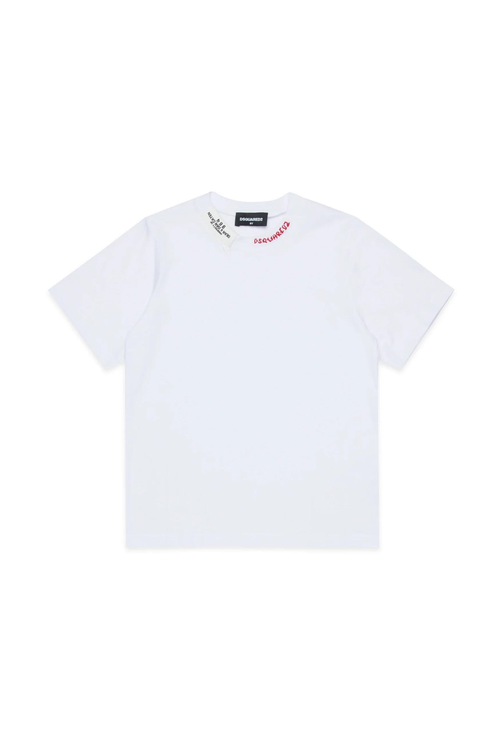 T-shirt girocollo con logo DQ3161D0AGP DQ100 DSQUARED2 