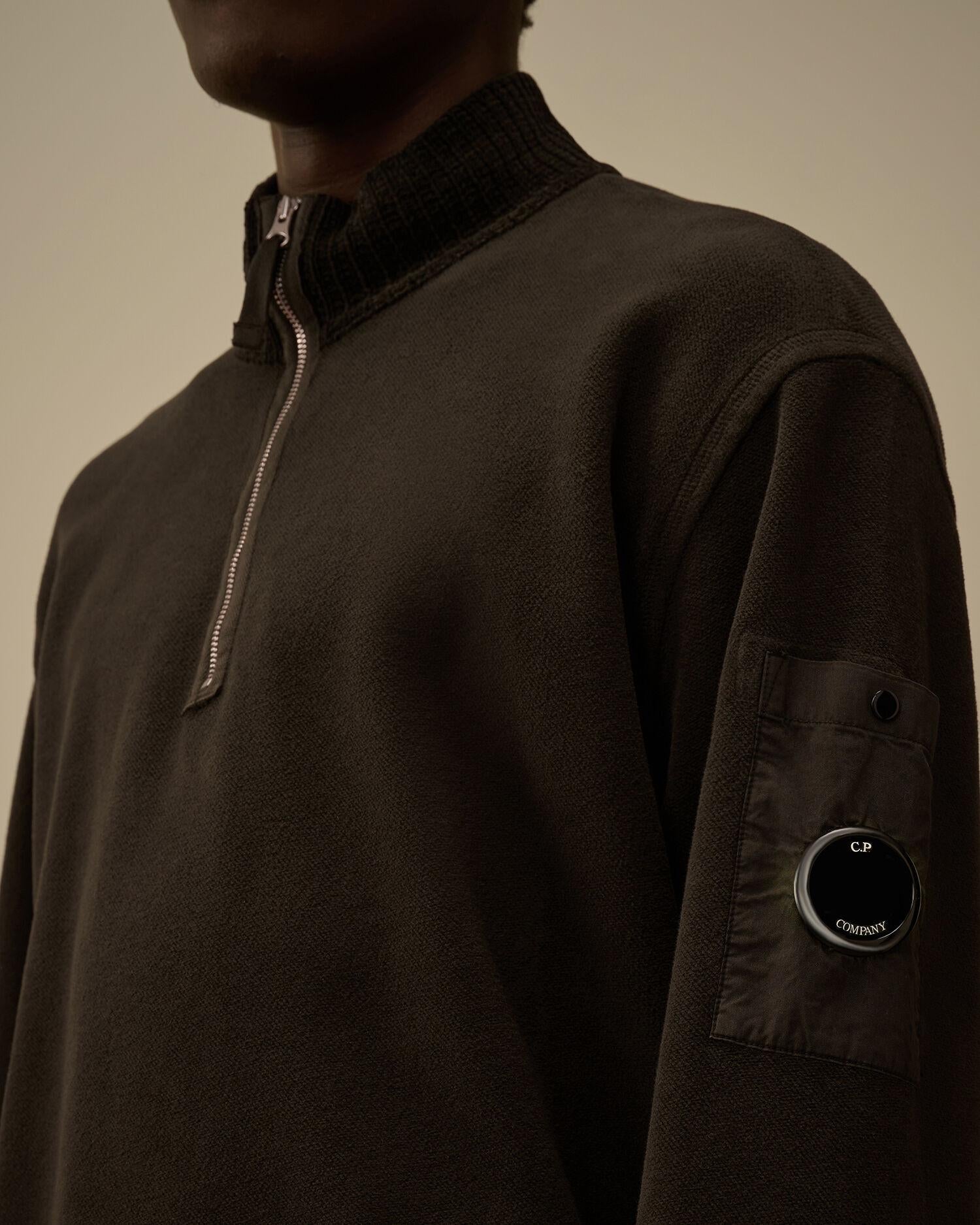 Felpa con lente a mezza zip 19CMSS251A 978 C.P. COMPANY 