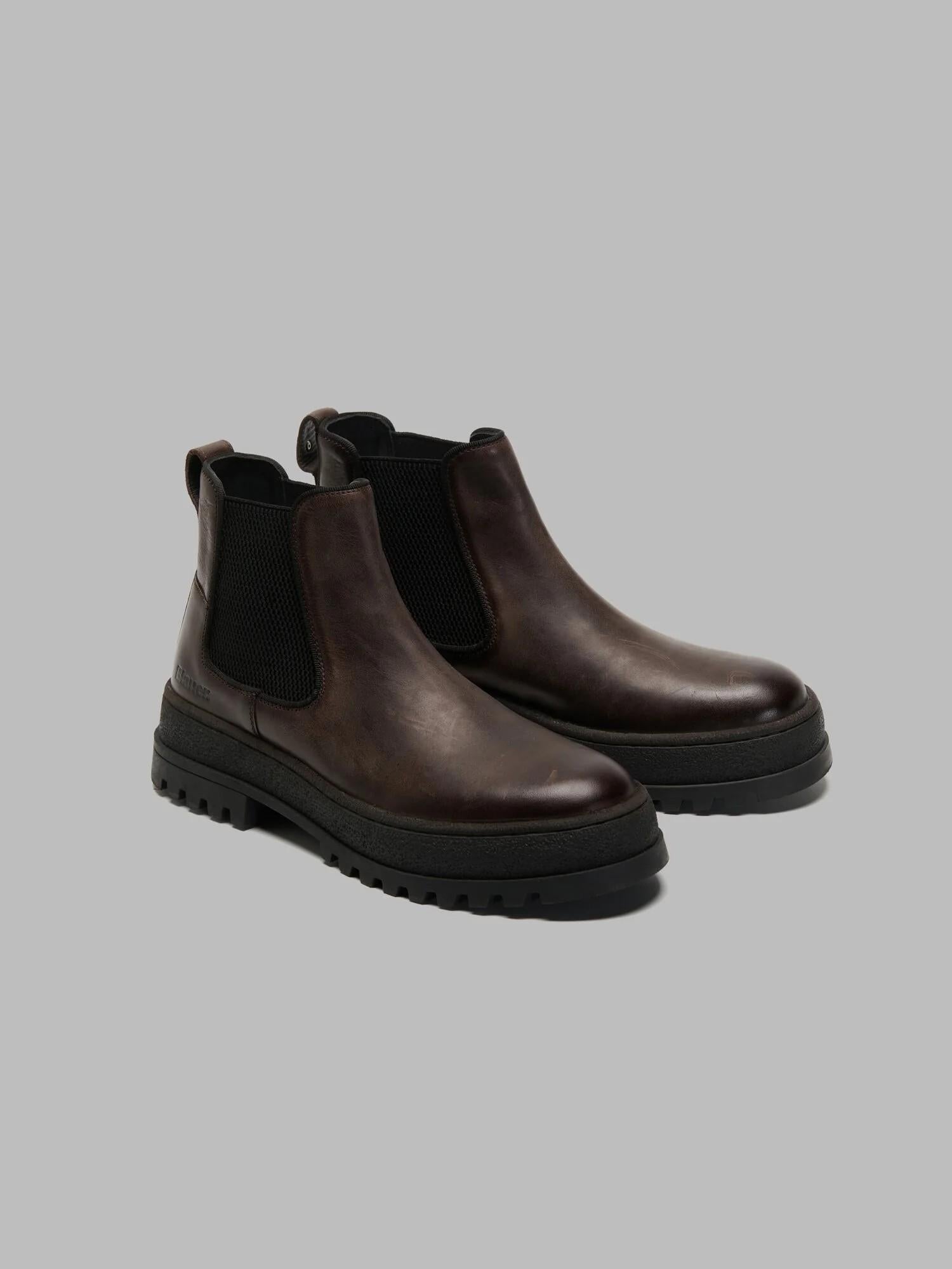 Stivaletto Chelsea Iuka02-Lea F5IUKA02LEA DKB BLAUER SHOES 