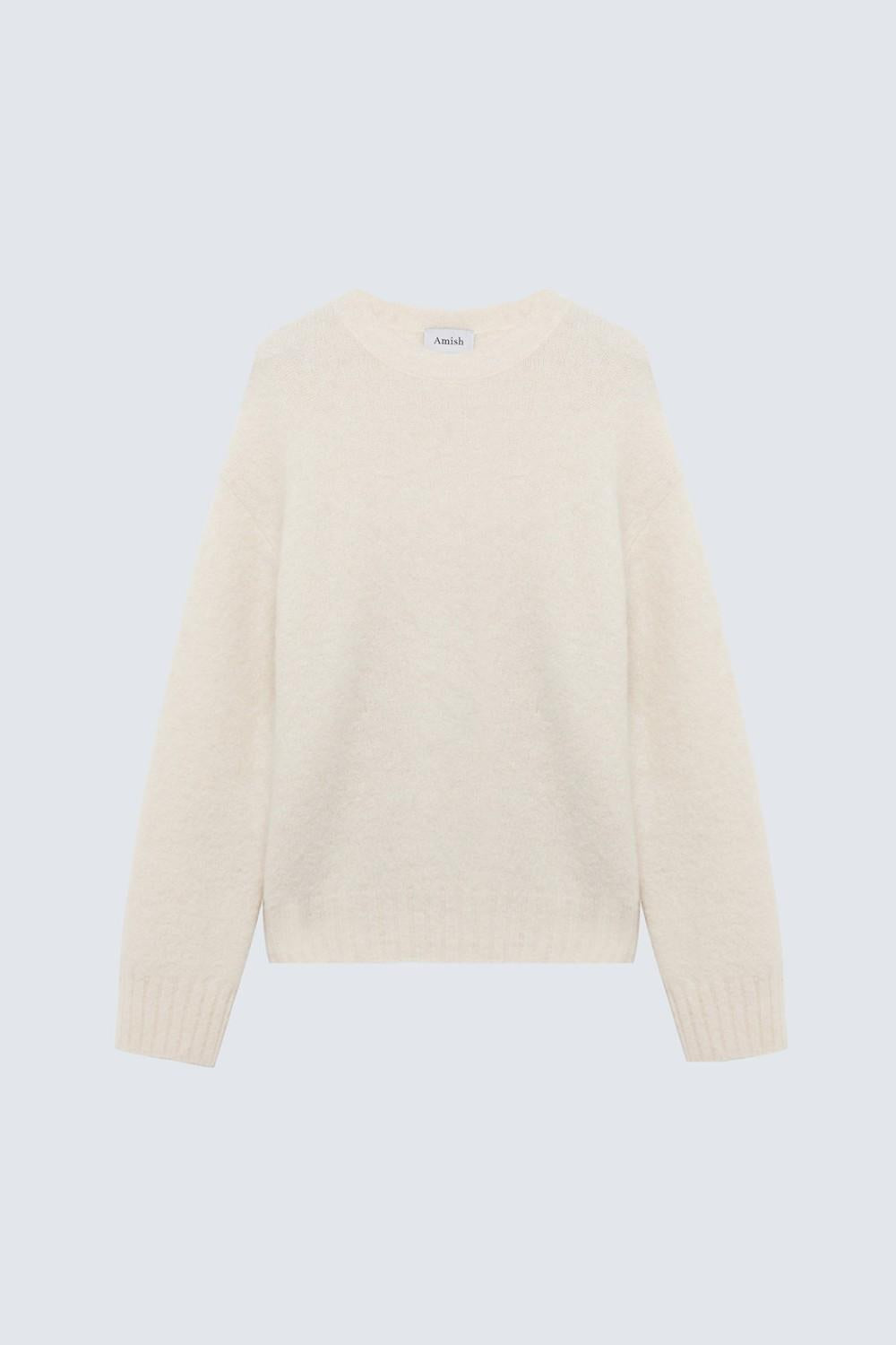 Maglia girocollo corta in misto lana AMD066CN88XX C0119 AMISH 