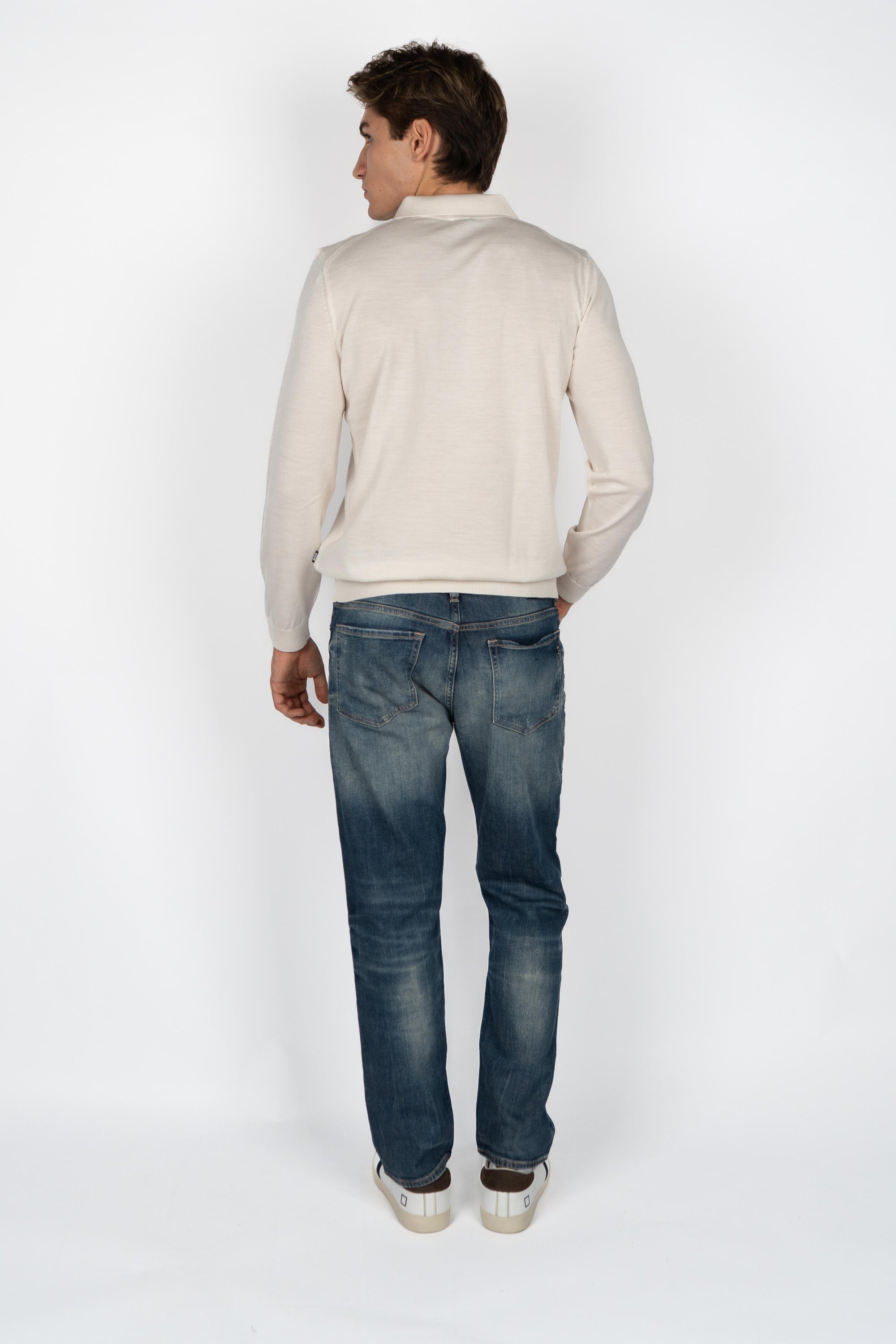 Polo regular fit in maglia di lana vergine 50476355 131 BOSS 