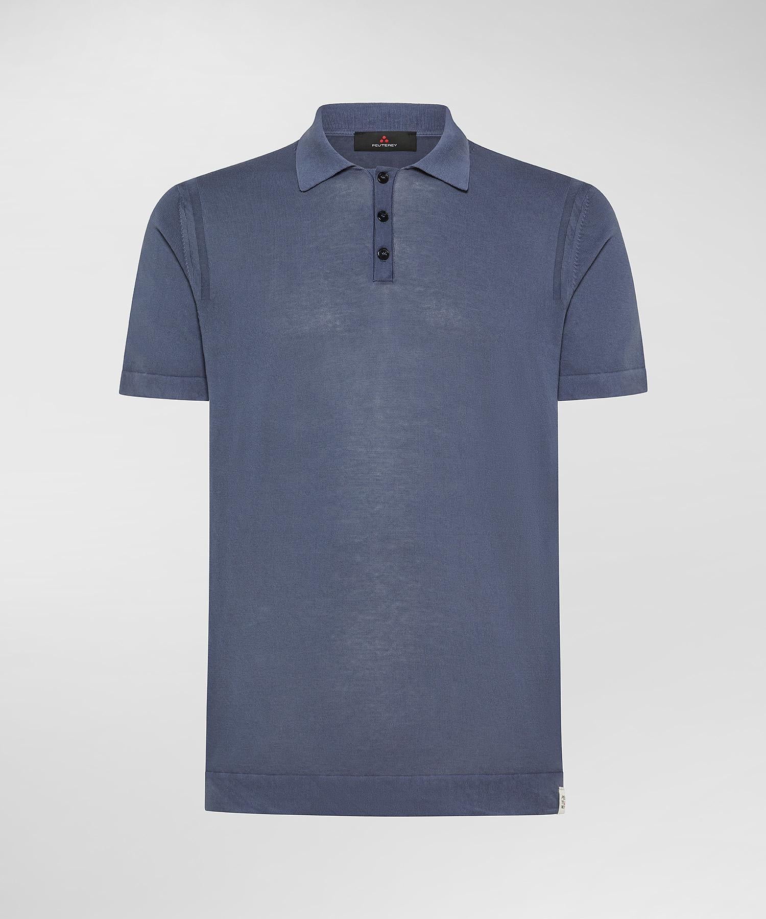 Malaga FRS 03 Polo classica in Tricot di cotone squalo PEU5456 793 PEUTEREY 
