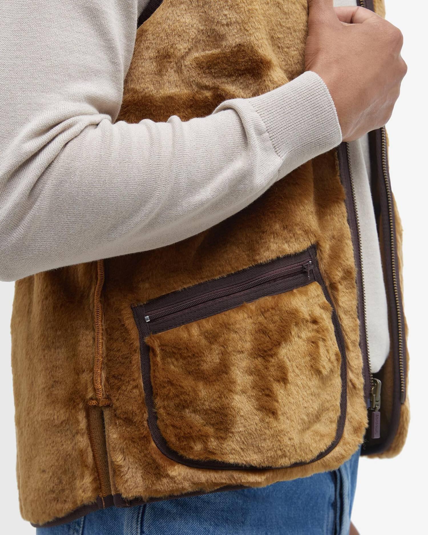 Gilet/fodera in pile caldo con cerniera MLI0004 BR31 BARBOUR 