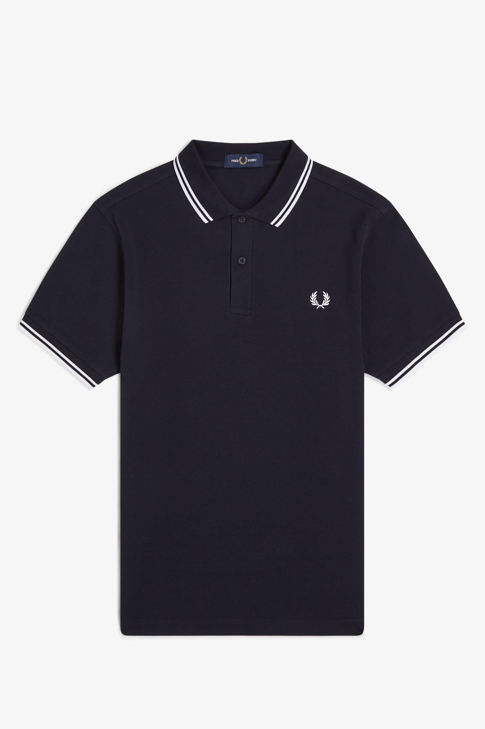 Polo pique' con doppia riga M360054 238 FRED PERRY 