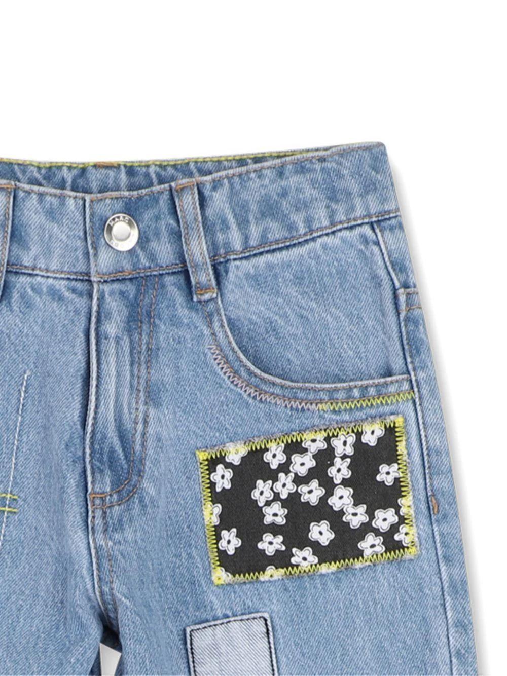 Jeans con patch floreali W60728 Z10A MARC JACOBS 