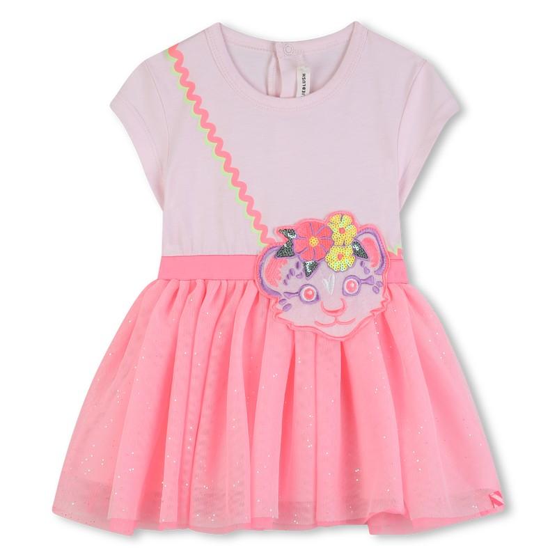 Bi-material Dress U21791 44L BILLIEBLUSH 