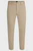 Slim-fit trousers in cotton blend satin