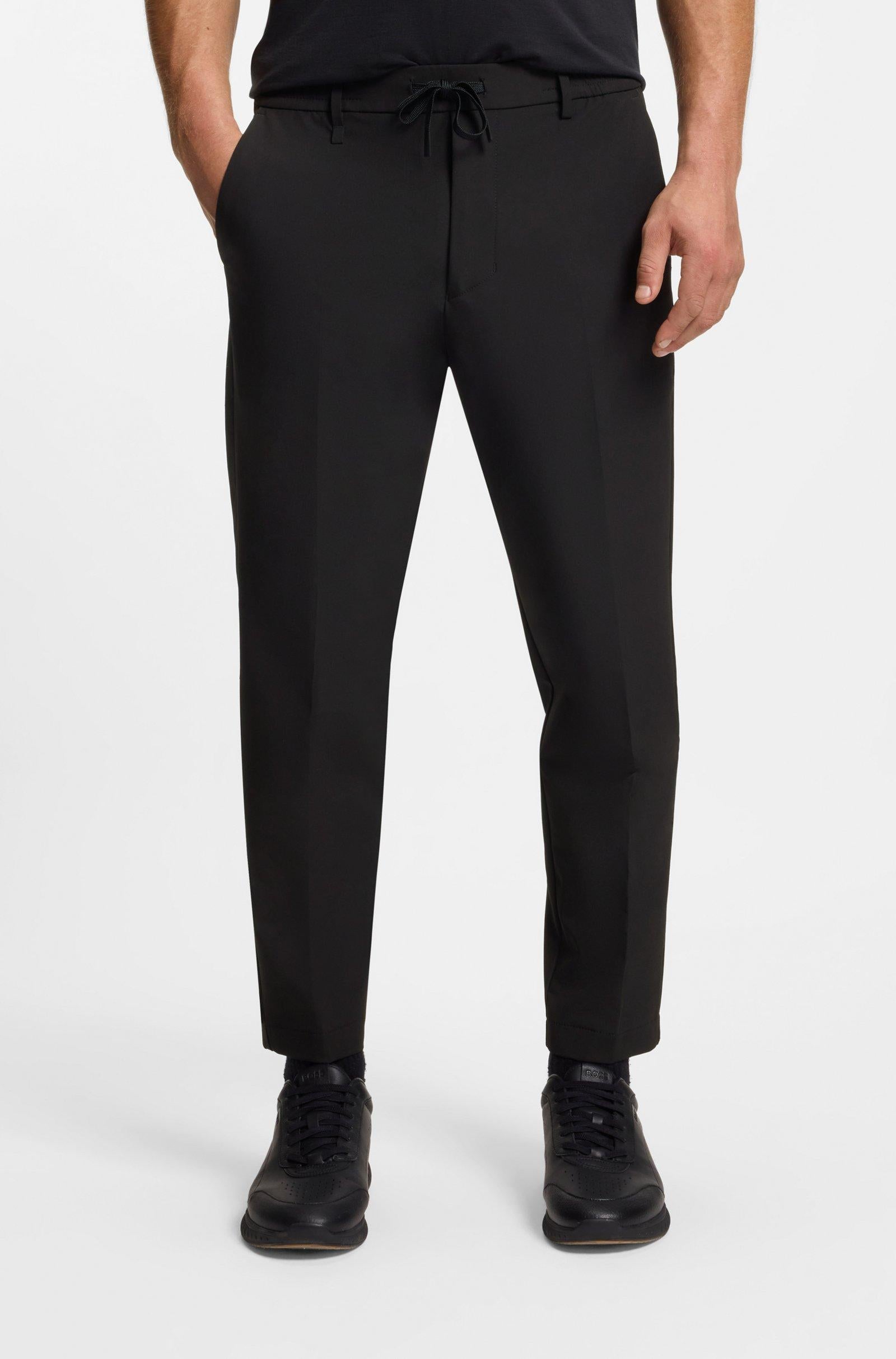 Pantaloni a taglio stretto con finitura idrorepellente 50538179 001 BOSS 