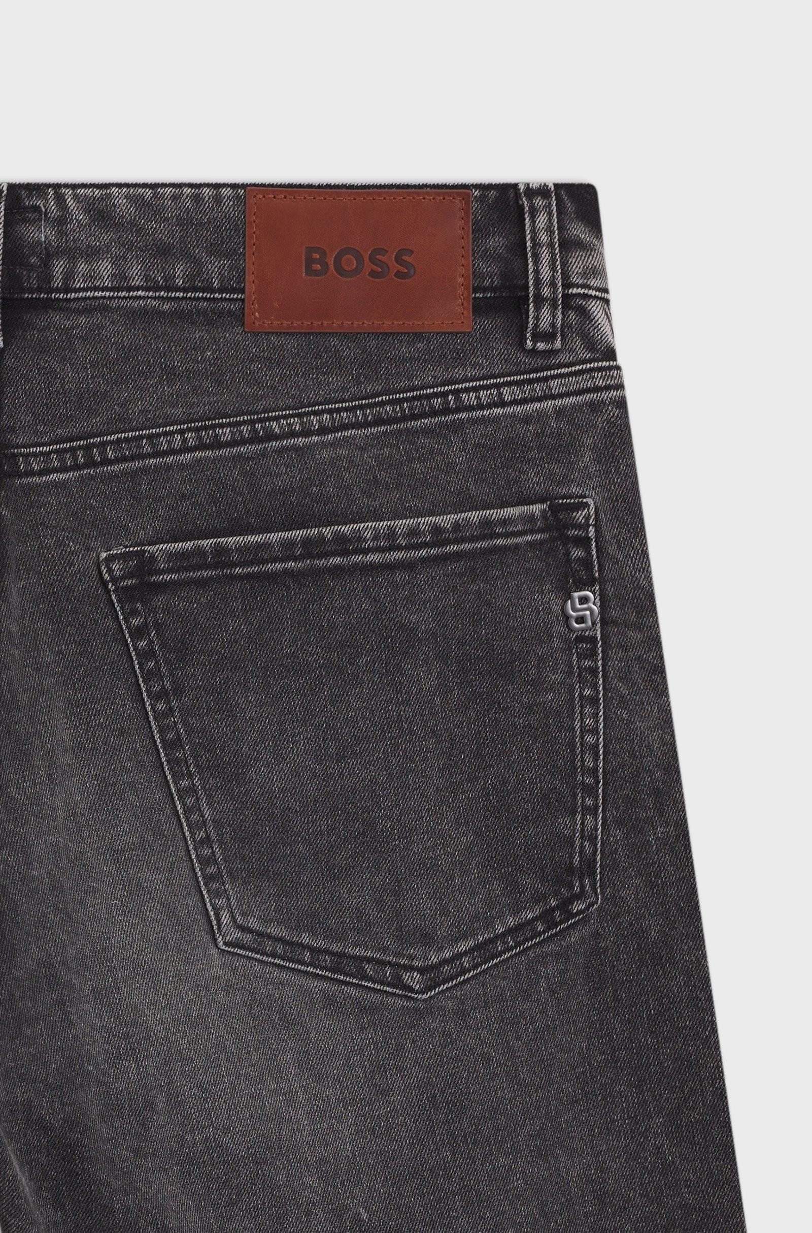 Jeans Maine regular fit in comodo denim elasticizzato grigio 50549809 009 BOSS 