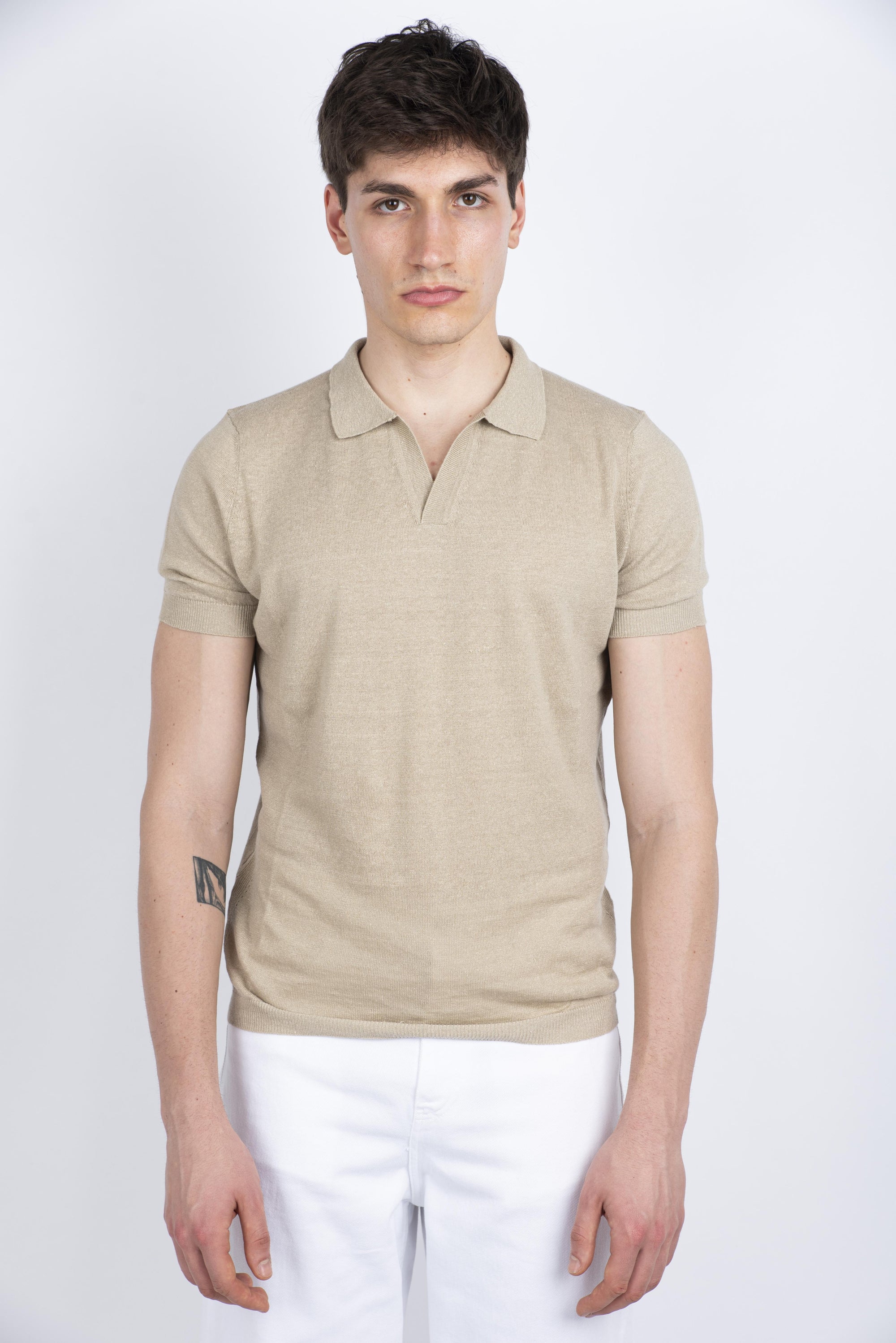 Polo lino Amaranto Uomo B9D0016 DU06M AMARANTO 