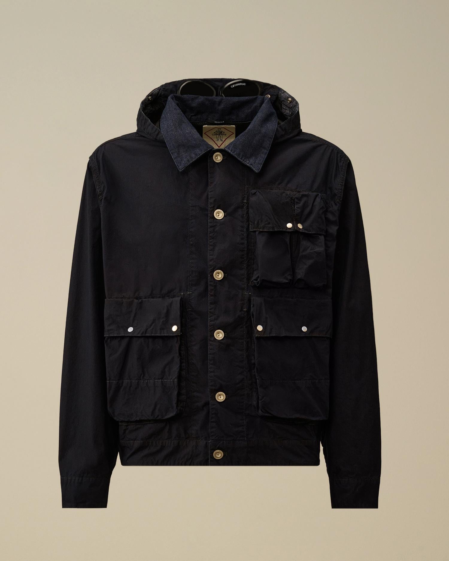 50 Fili Indigo Goggle Jacket 20CMOW164A 883 C.P. COMPANY 
