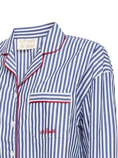 Camicia Astra con motivo a righe ASR0001 01699L MC2 SAINT BARTH 