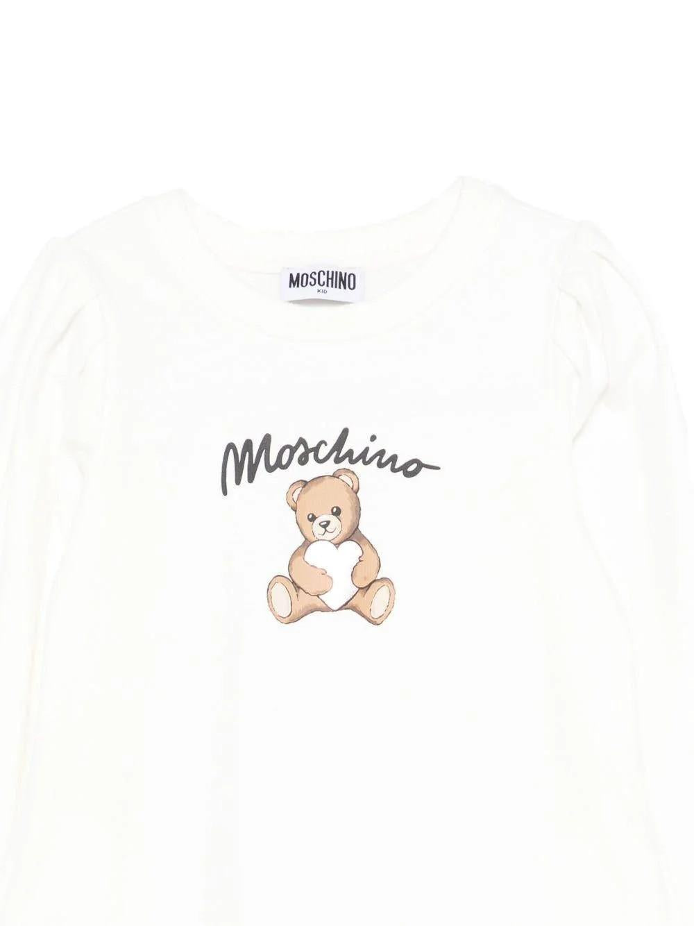 Abito con maniche lunghe HBV0FCLCA40 10063A MOSCHINO KID 