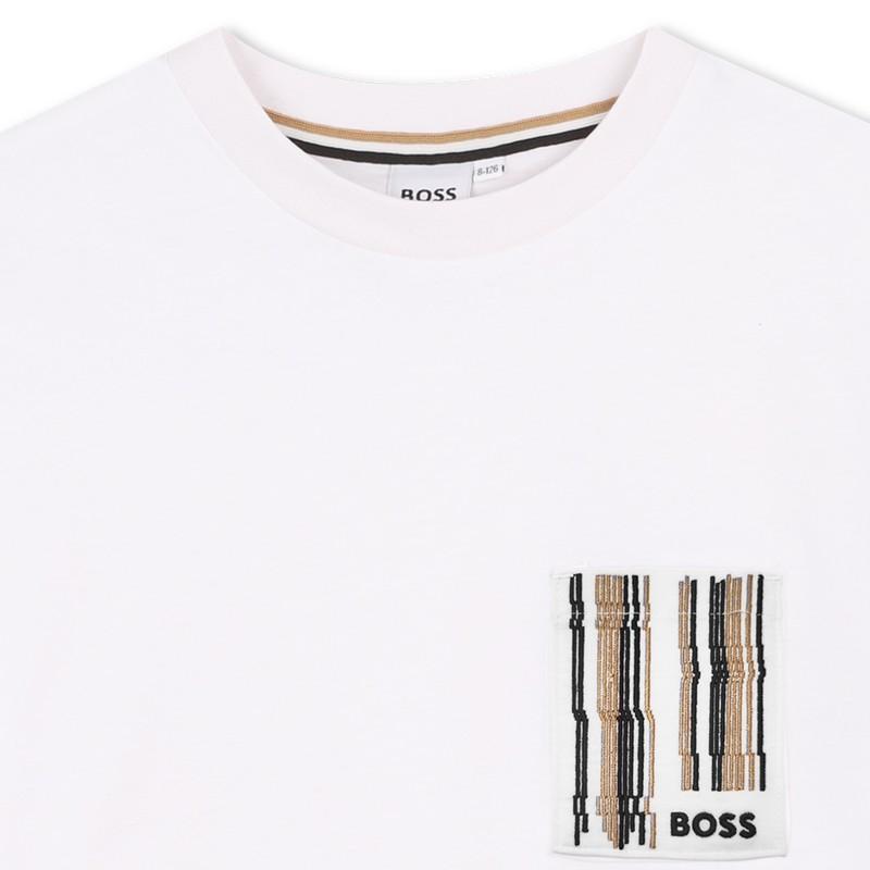 T-shirt con taschino  J52975 10PB BOSS 