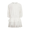 Abito con ruches e gonna in tulle