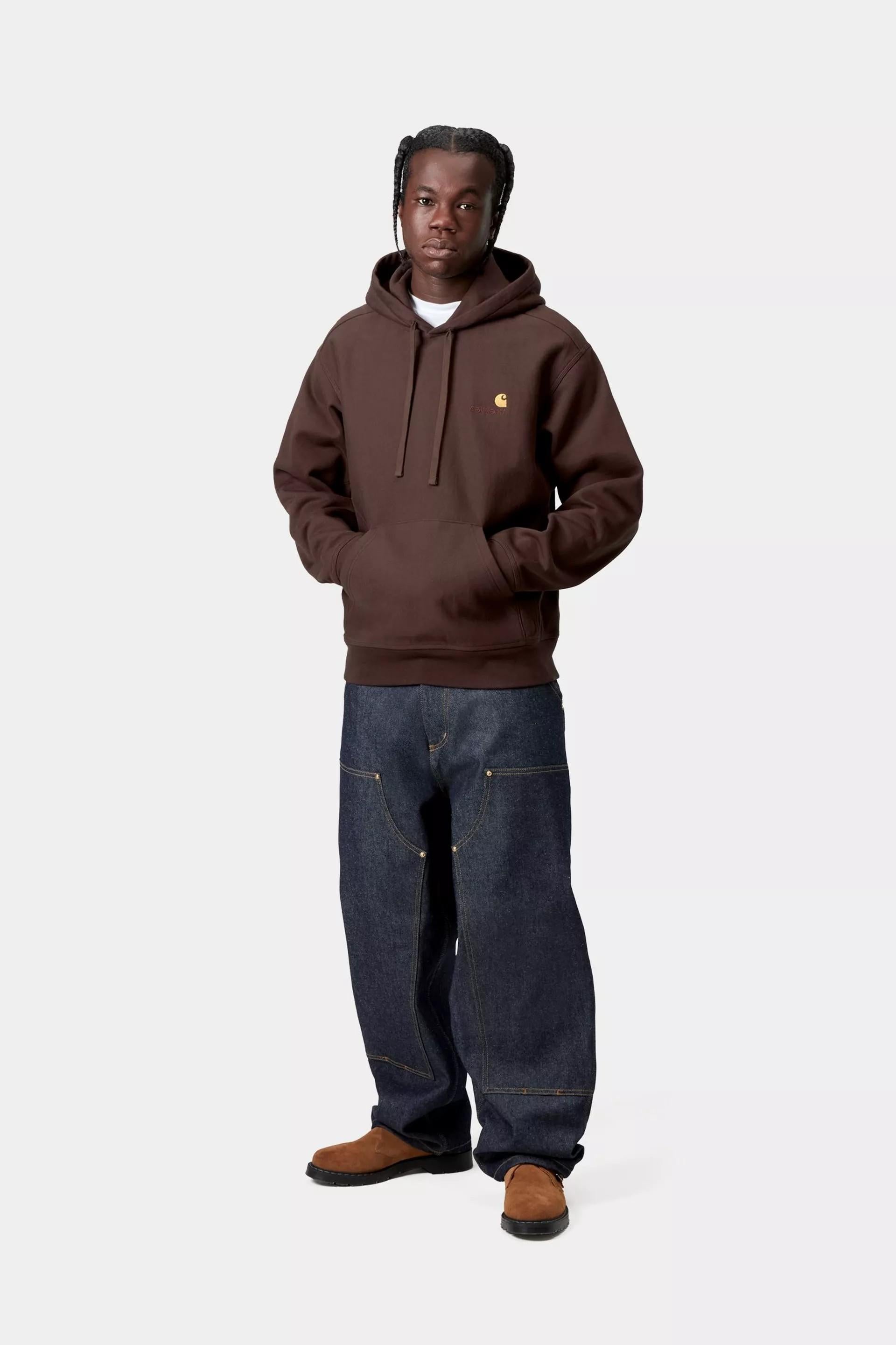 Hooded American Script Sweatshirt I028279 33HXX CARHARTT WIP 