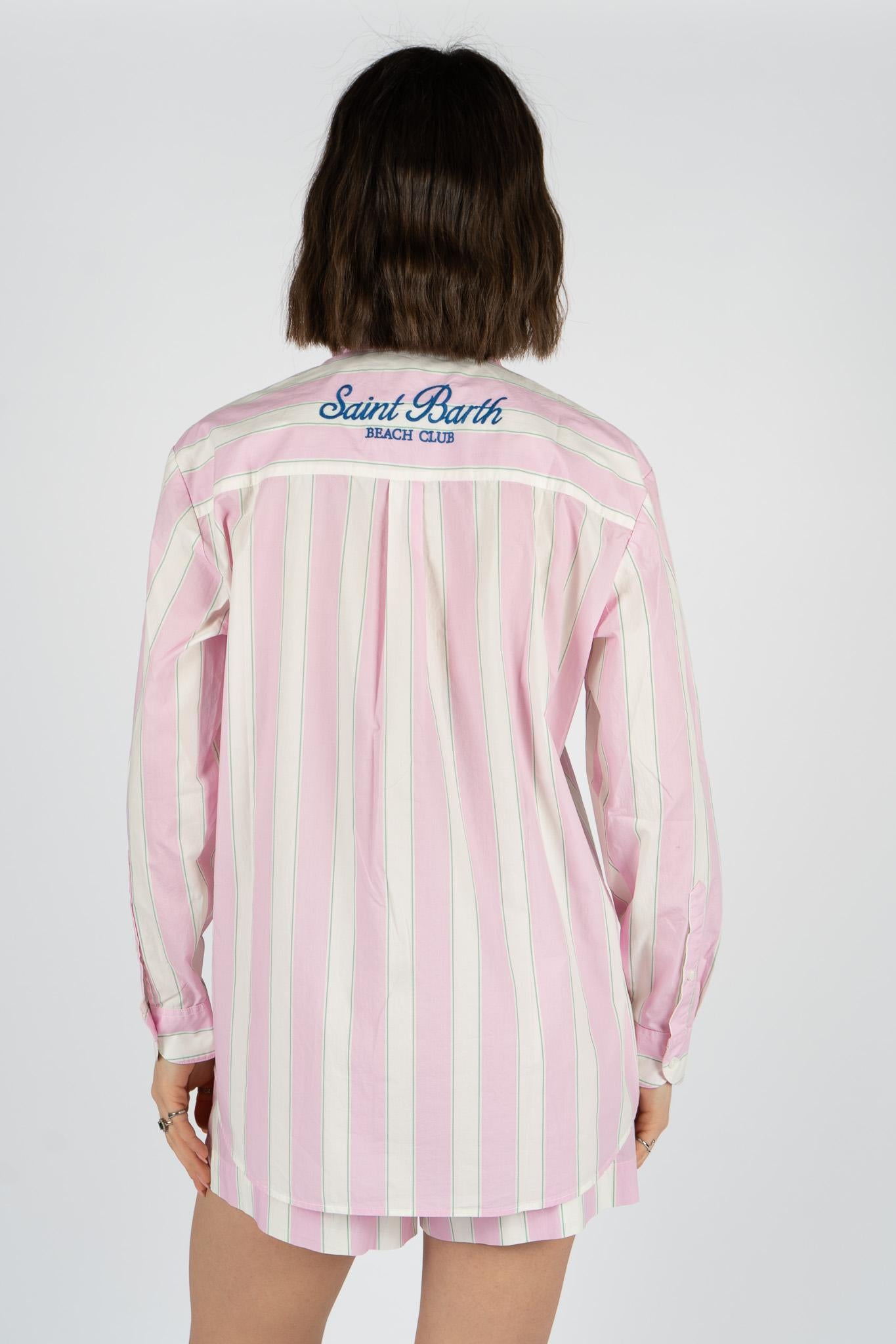 Camicia Brigitte con ricamo BRIG001 00897L MC2 SAINT BARTH 
