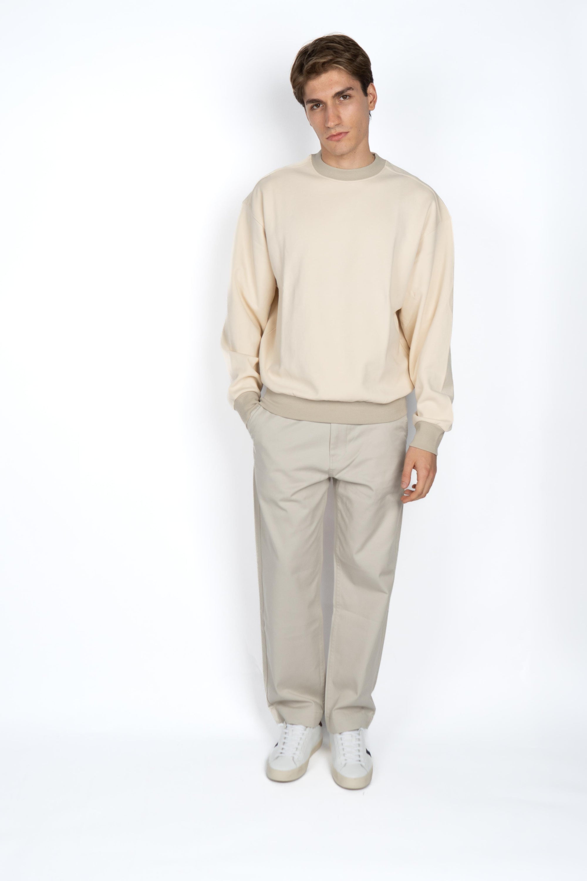 Felpa oversize in misto cotone 50543467 767 BOSS 