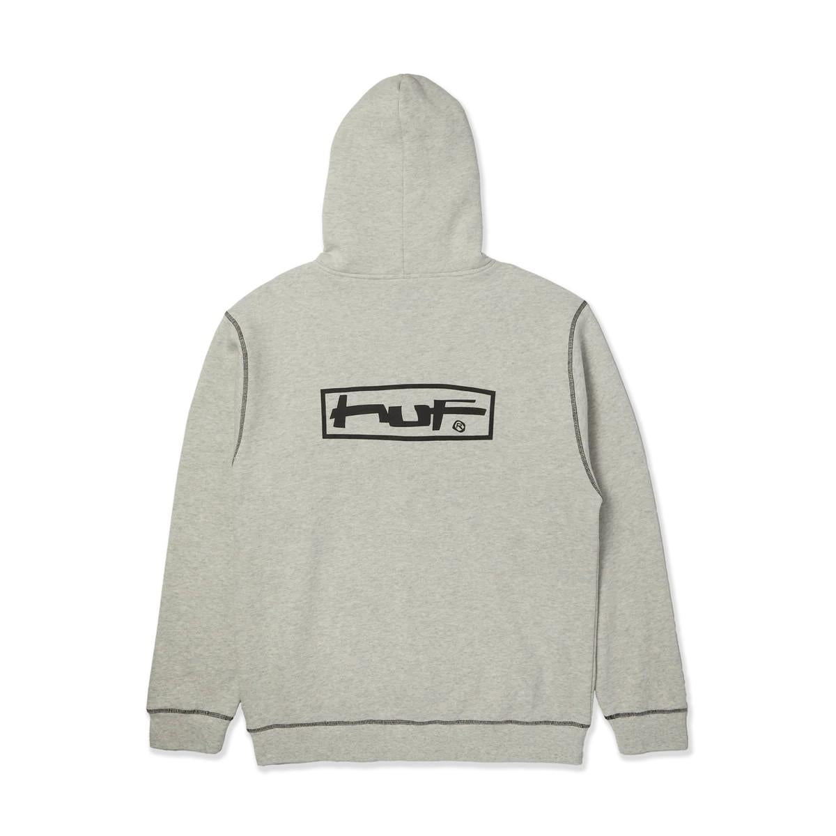 Stretch Full-Zip Hoodie PF00756 ASH HUF 