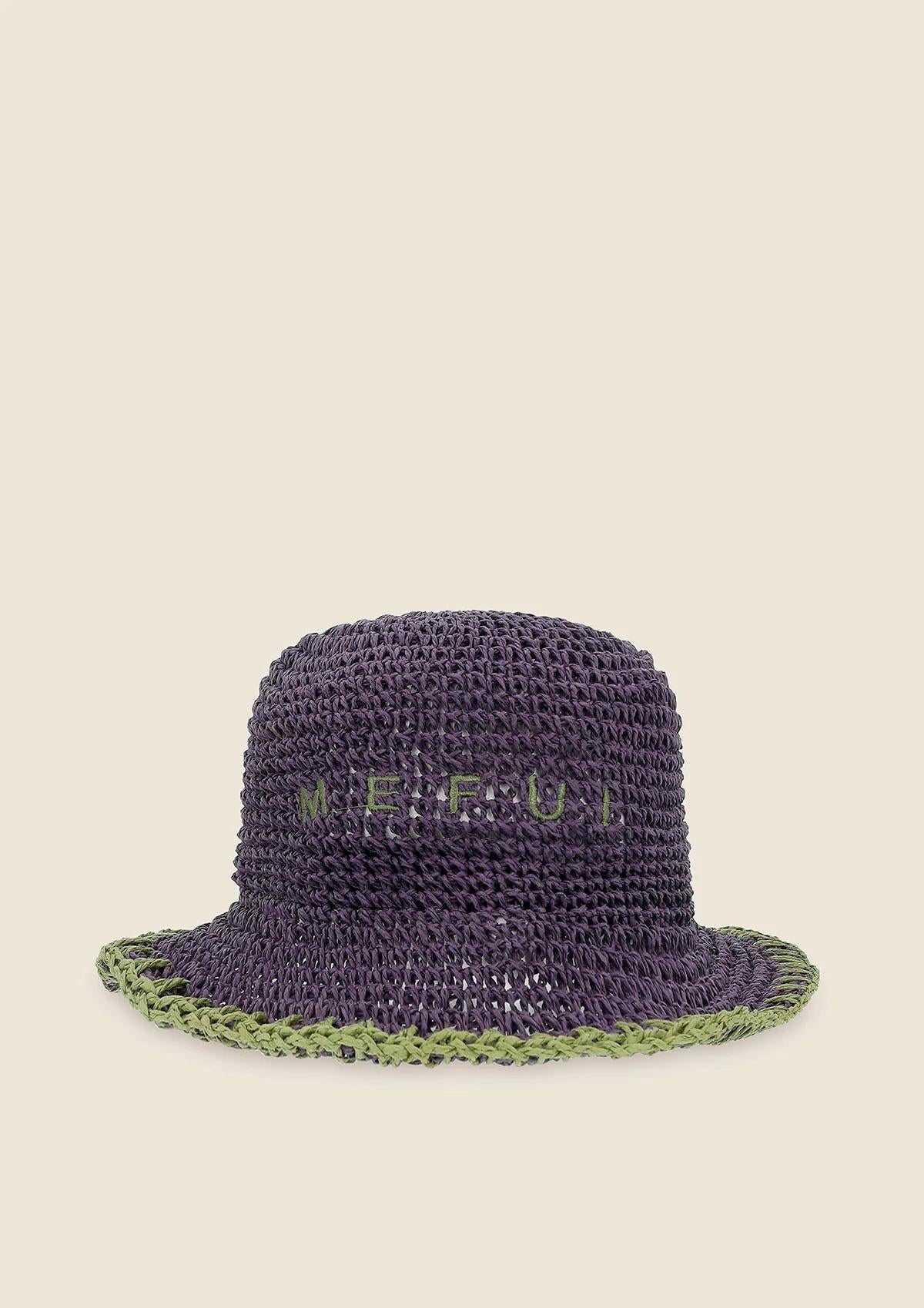 Cappello con logo viola MA25A025 PR ME FUI 