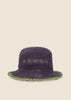 Cappello con logo viola