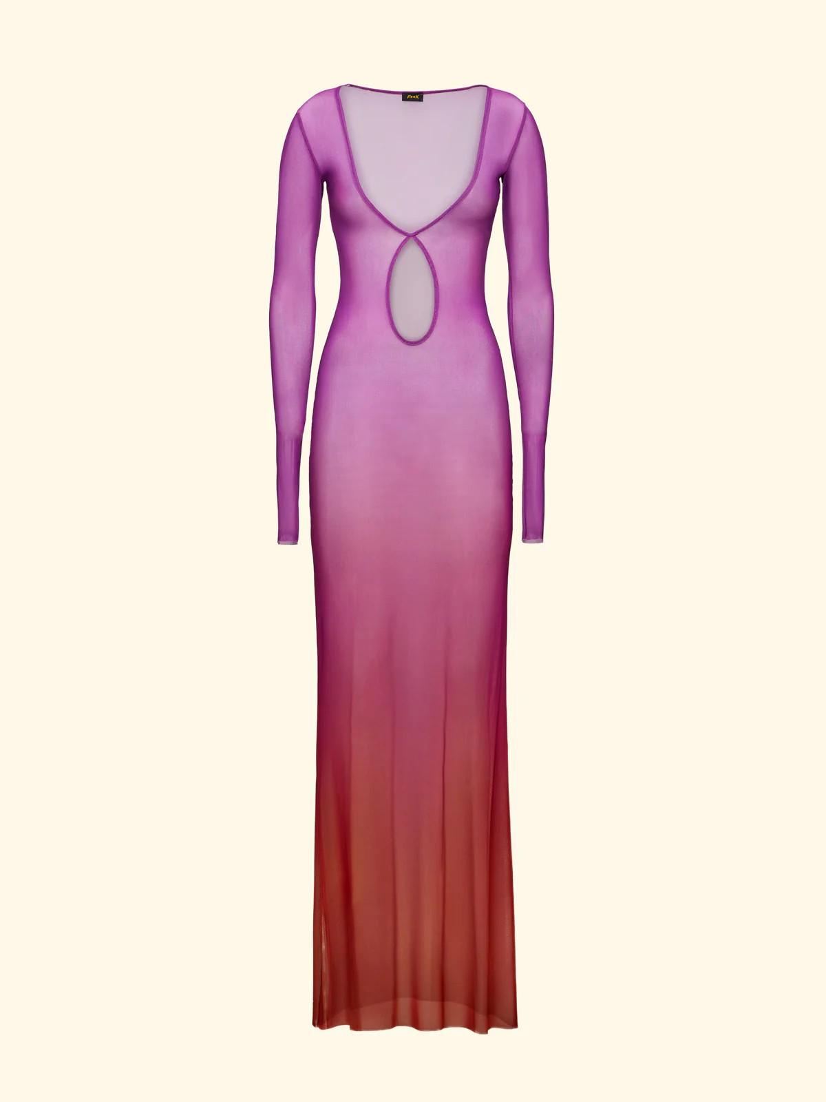 Vestito lungo donna fantasia FK26SW1858X 81 F**K 