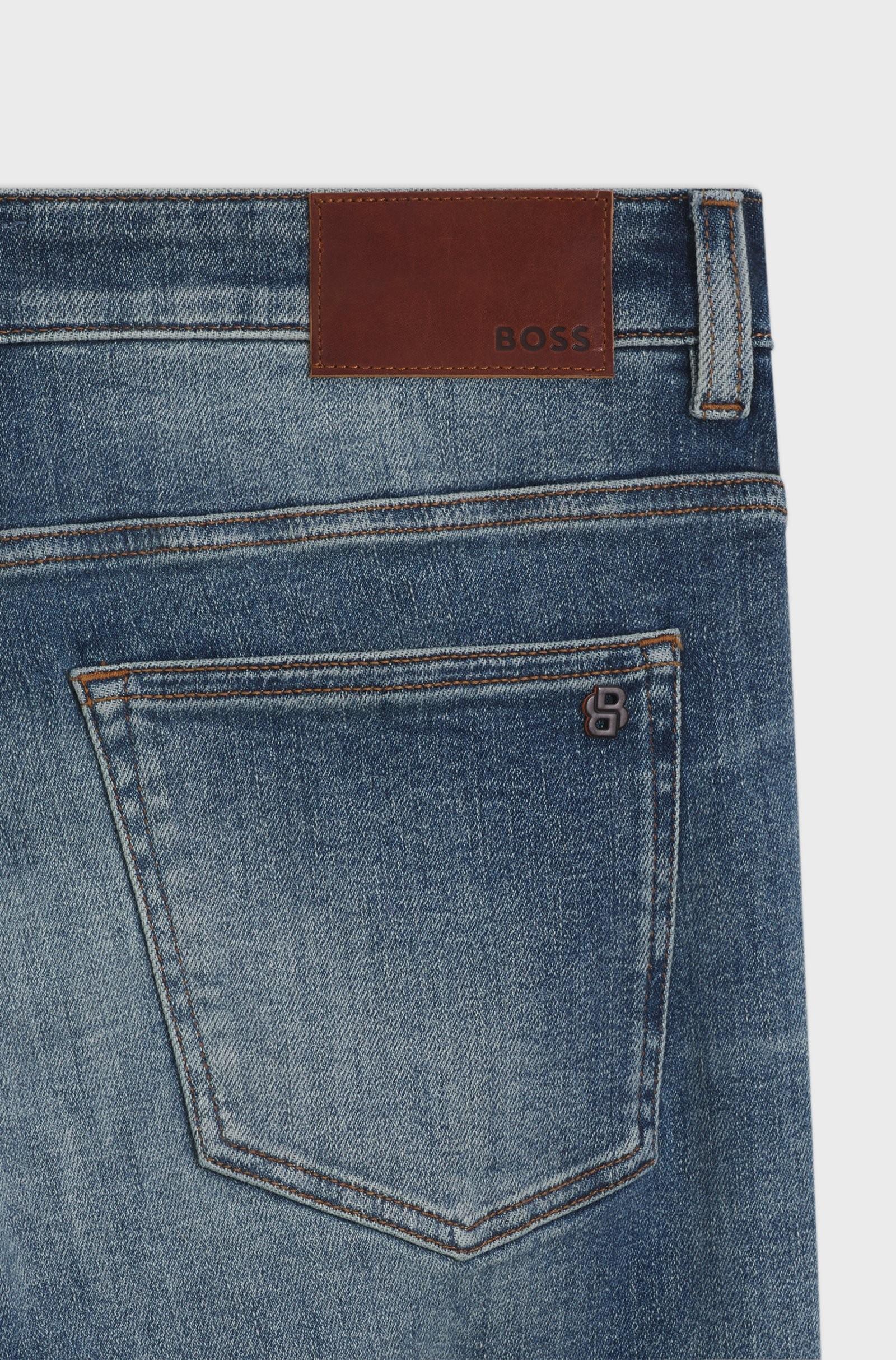Jeans Delaware slim fit in denim soft-motion blu 50549524 438 BOSS 