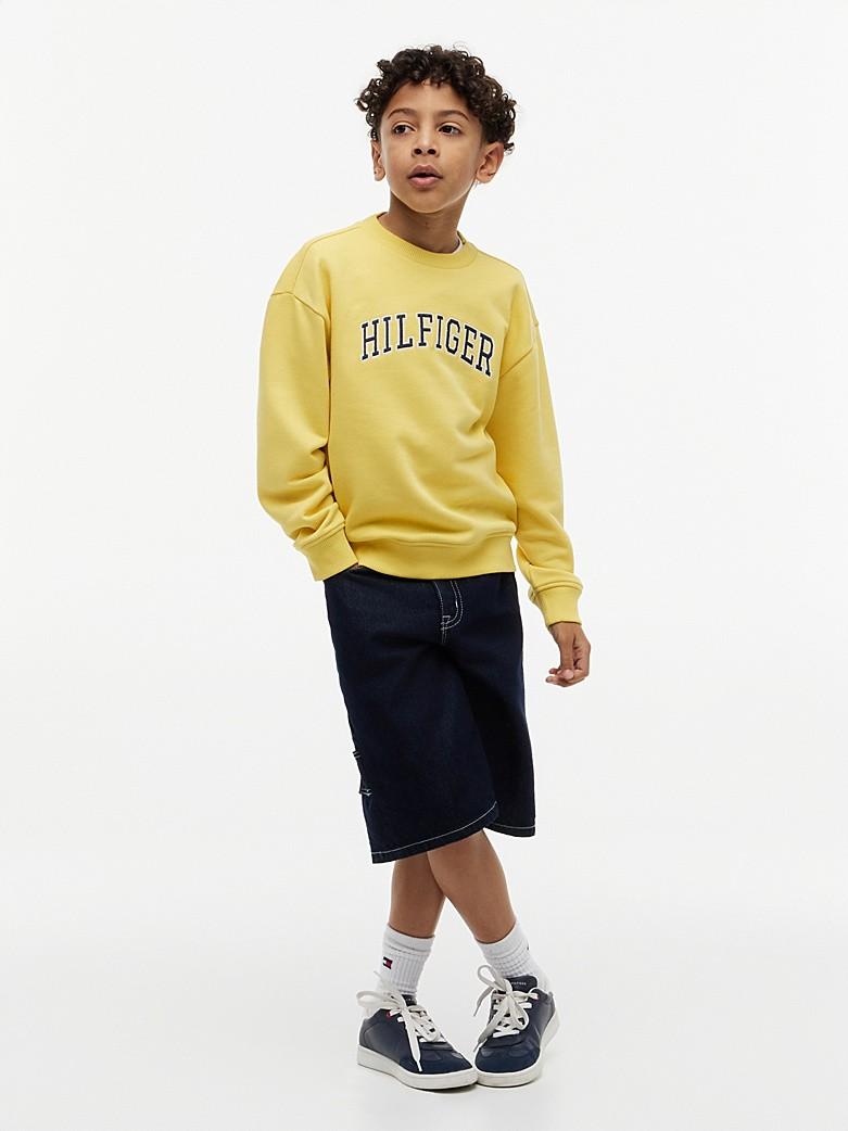 Felpa in spugna con logo KB0KB10404J ZGP TOMMY HILFIGER 
