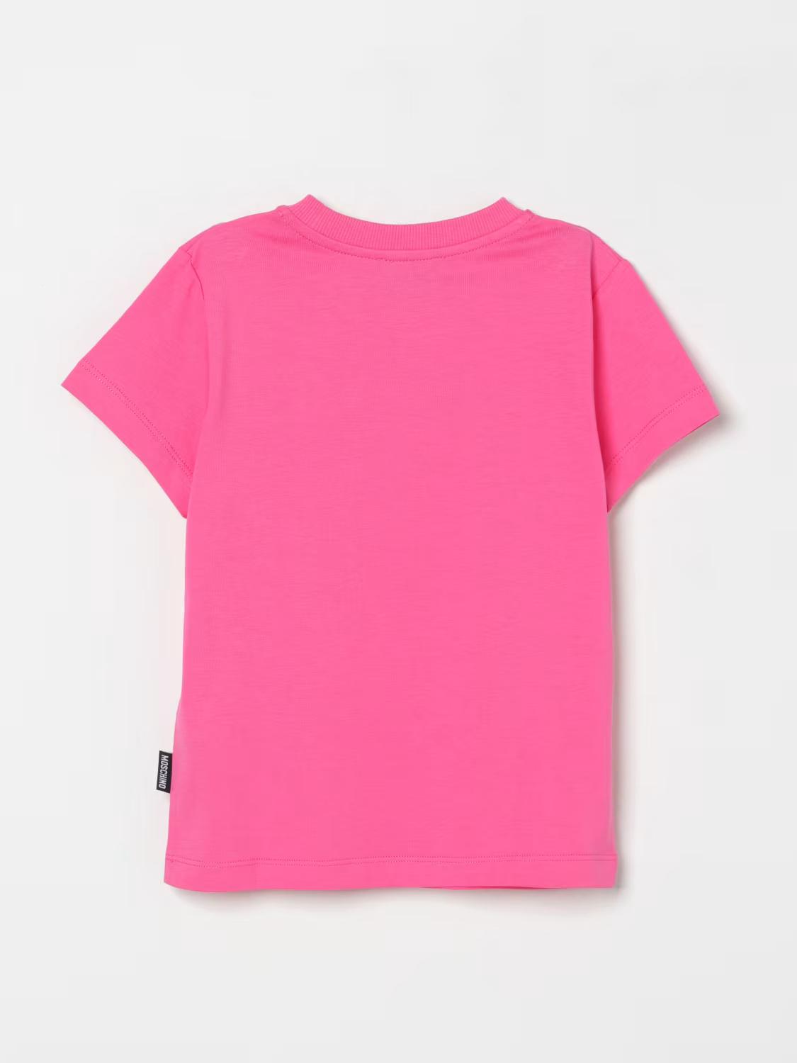 T-shirt in cotone con applicazione Teddy Bear H5M04KLAA02 50209A MOSCHINO KID 