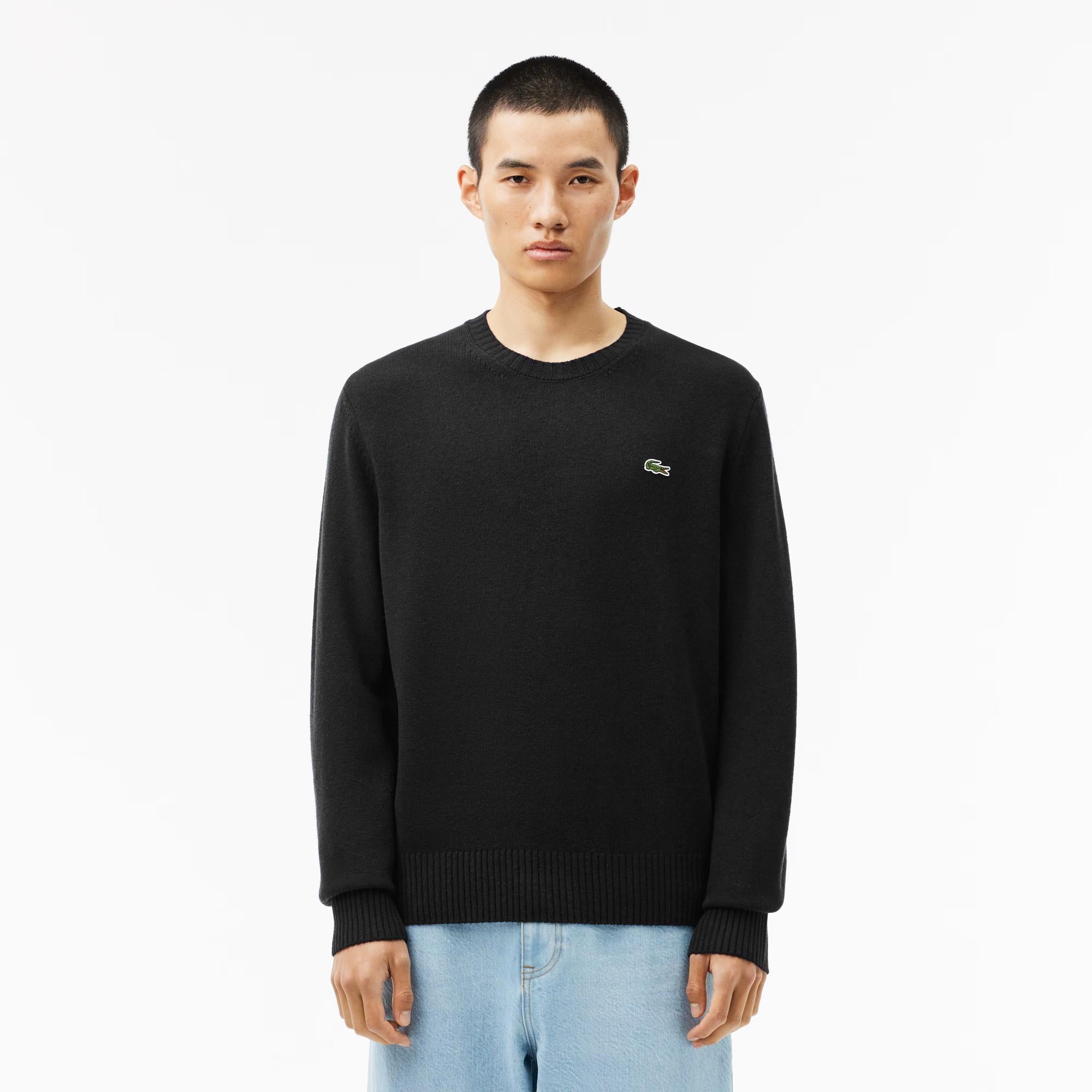 Maglione girocollo in lana cardata AH2916 031 LACOSTE 