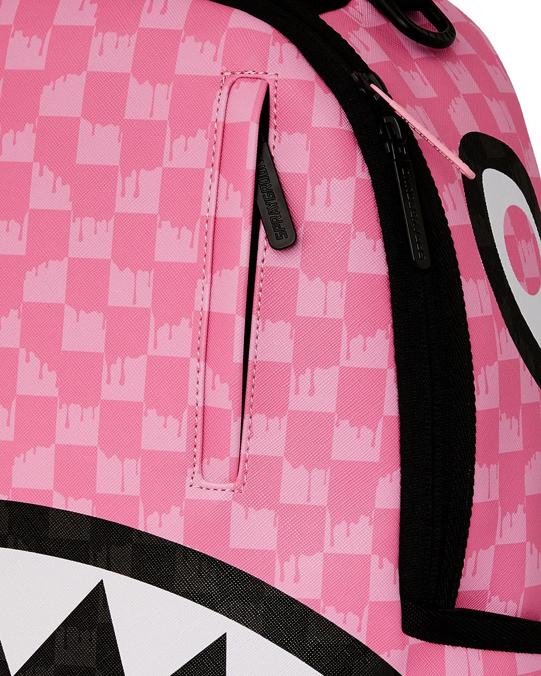 Zaino pink and black drip check 910B7694 NSZ SPRAYGROUND 