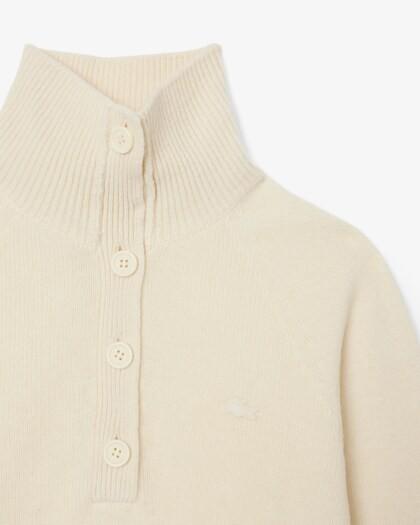 Maglione a collo alto in lana cardata AF4010 XFJ LACOSTE 