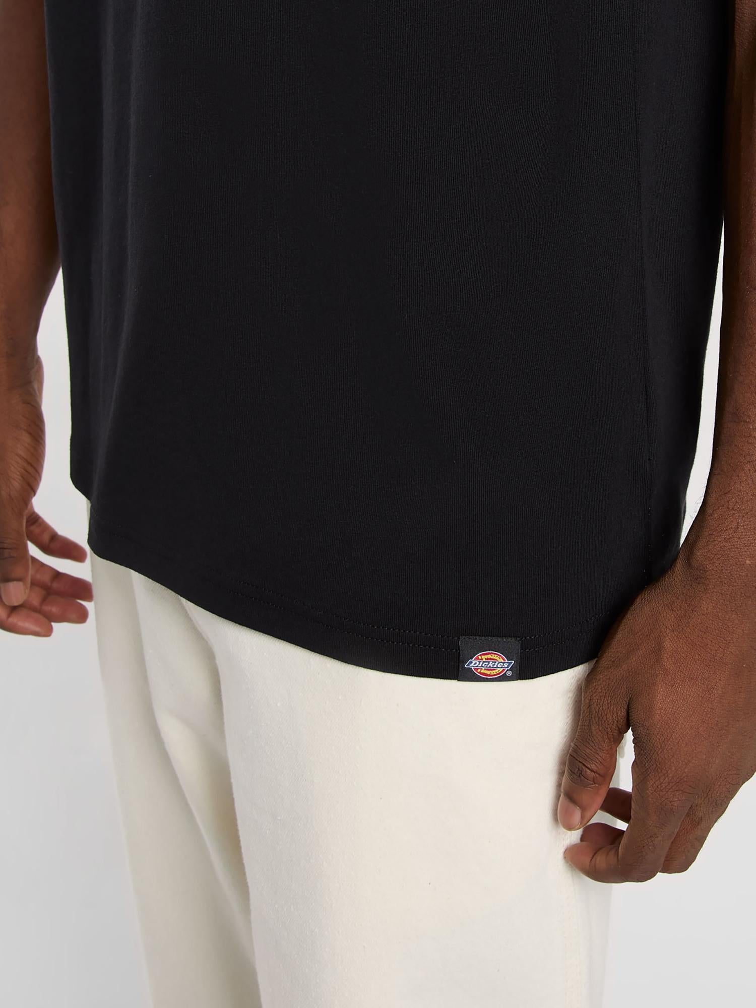 T-shirt Wood con logo DK0A4ZAT BLK1 DICKIES 