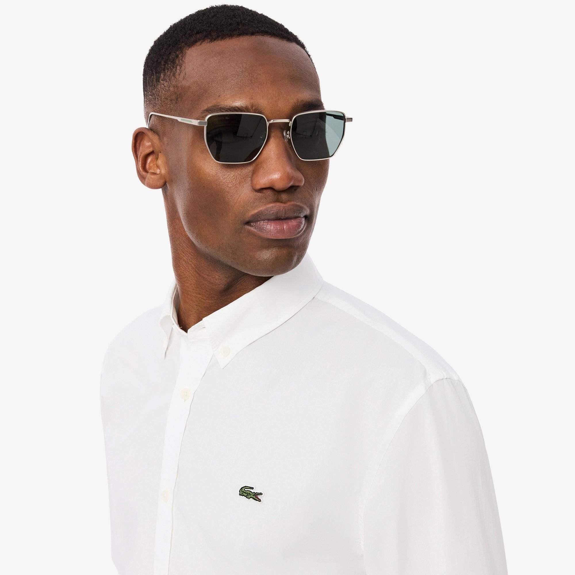 Camicia regular fit in popeline elasticizzato CH2316 001 LACOSTE 