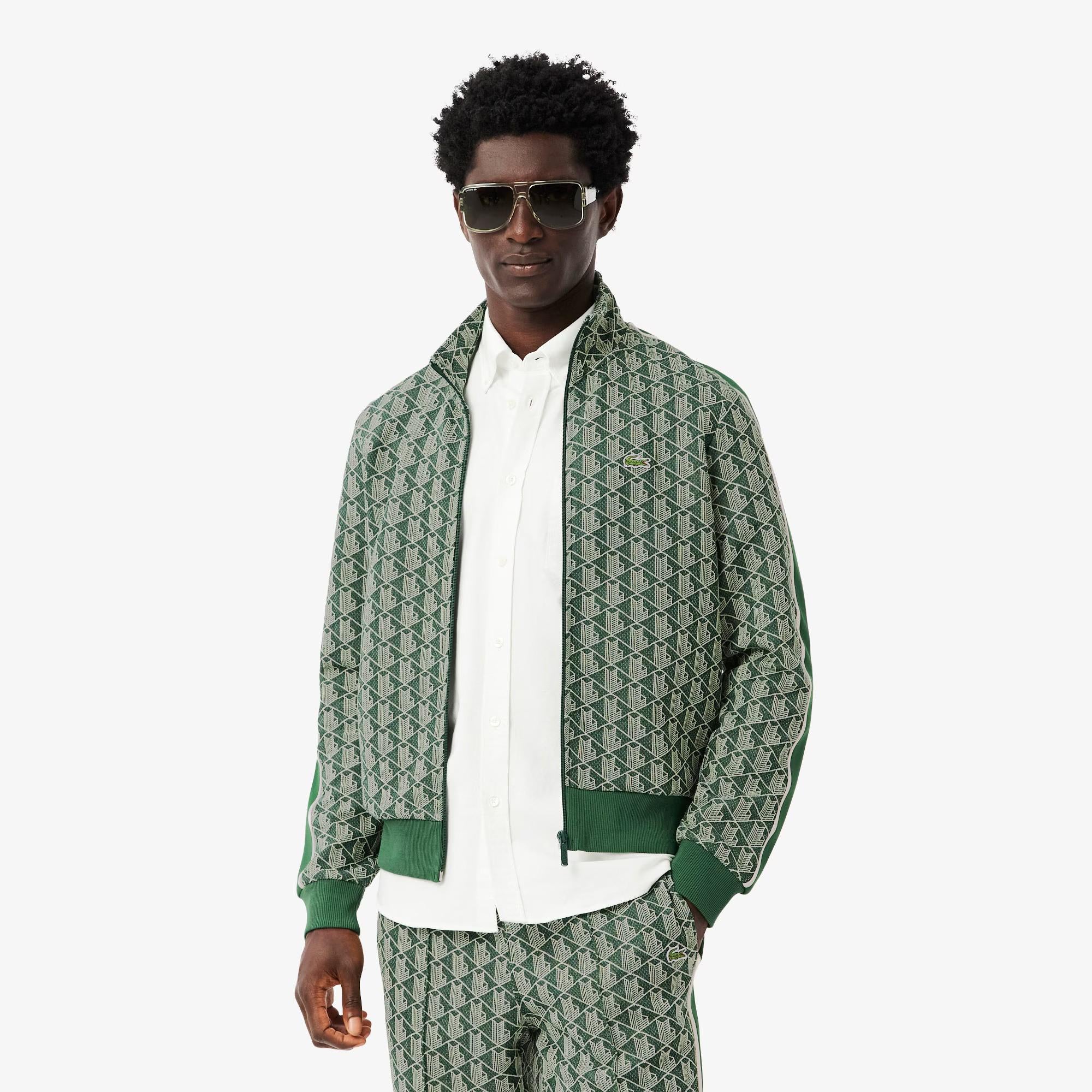 Giacca in jacquard monogrammata SH1368 D1R LACOSTE 