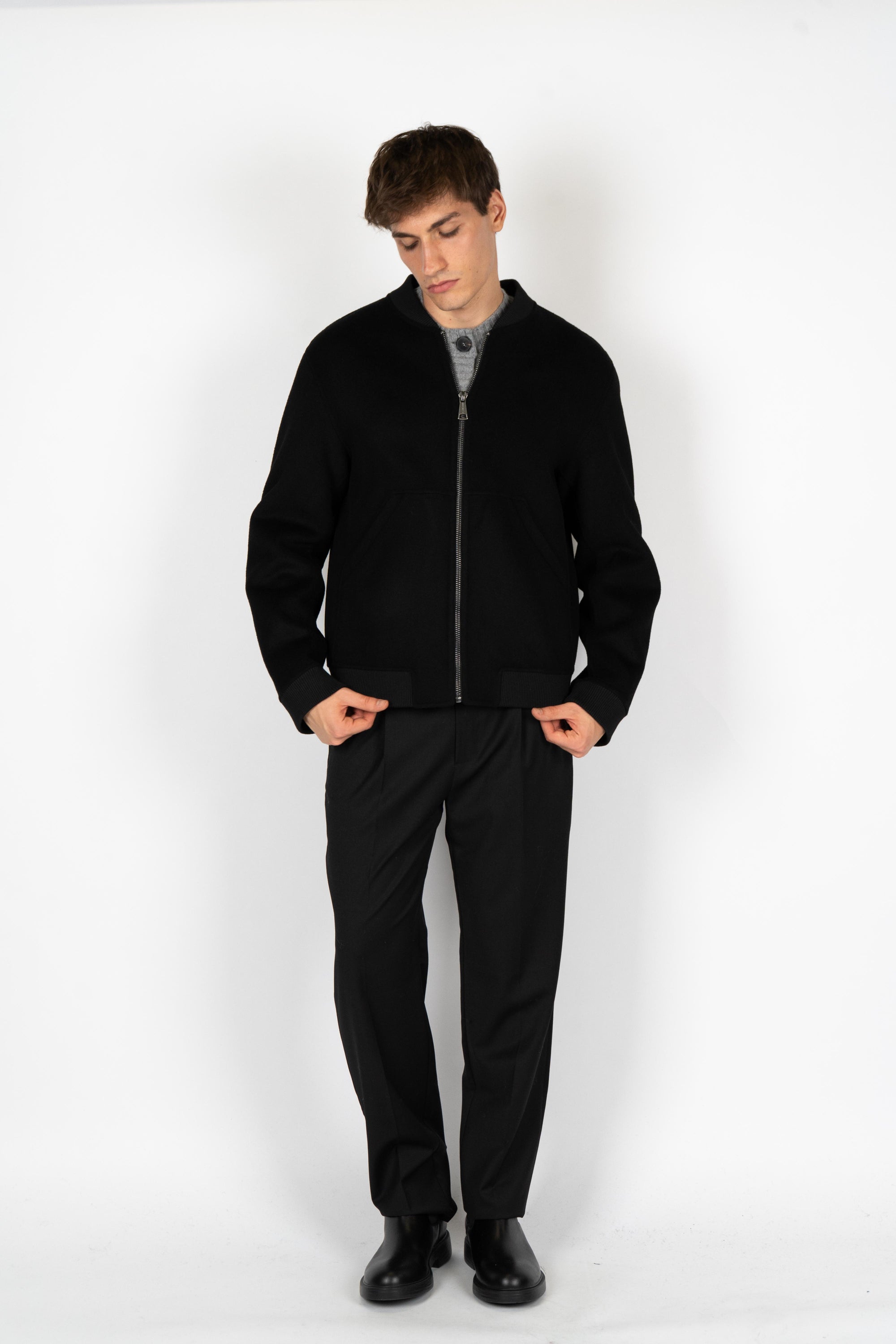 Giacca full zip B6F0011 A99 AMARANTO 