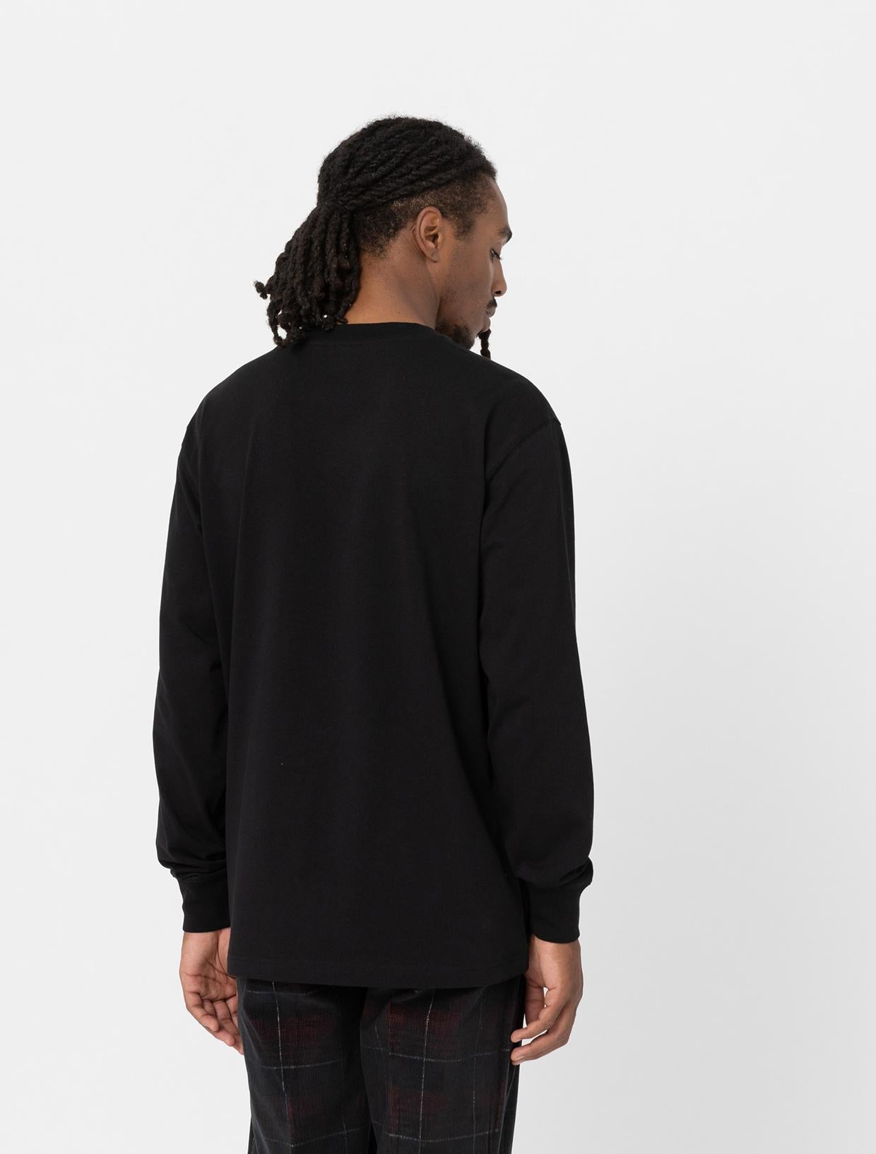 T-shirt Luray a maniche lunghe con taschino DK0A4YGH BLK1 DICKIES 