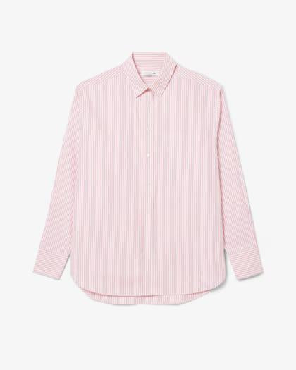 Camicia oversize in popeline di cotone CF0215 FLI LACOSTE 
