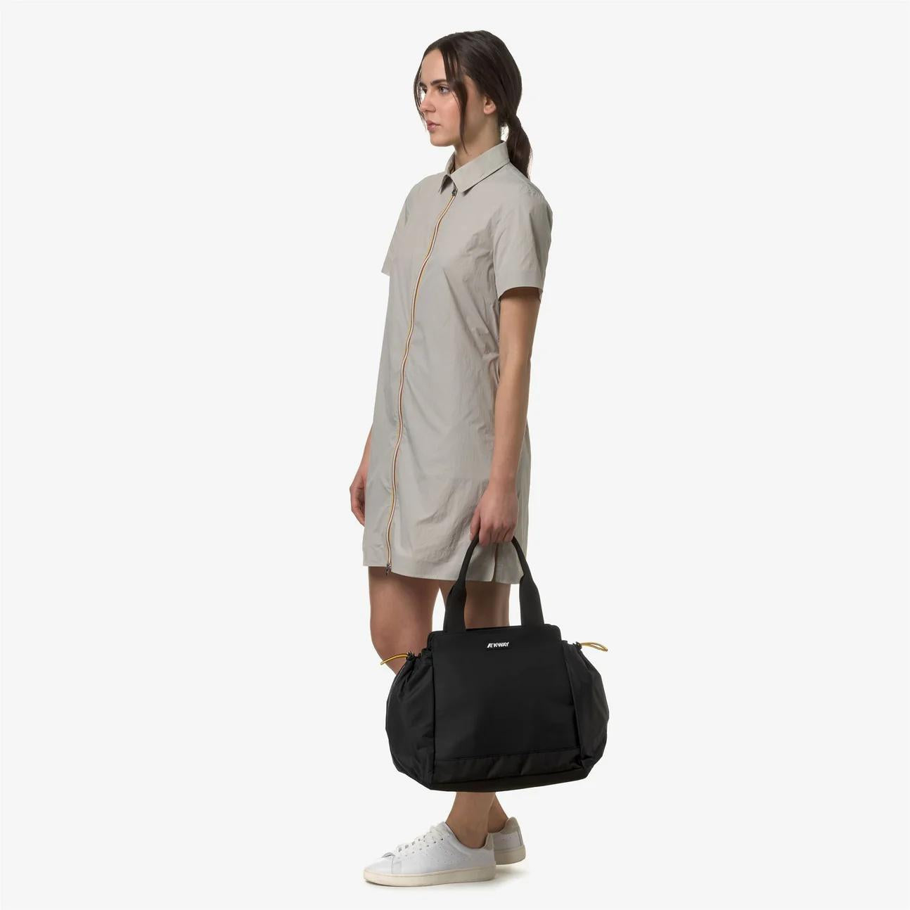 Tote borsa nero impermeabile da donna K8125ZW USY K-WAY ACCESSORIES 