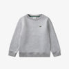 Crew neck sweatshirt in fleece fabric