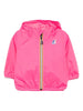Giacca impermeabile neonati rosa