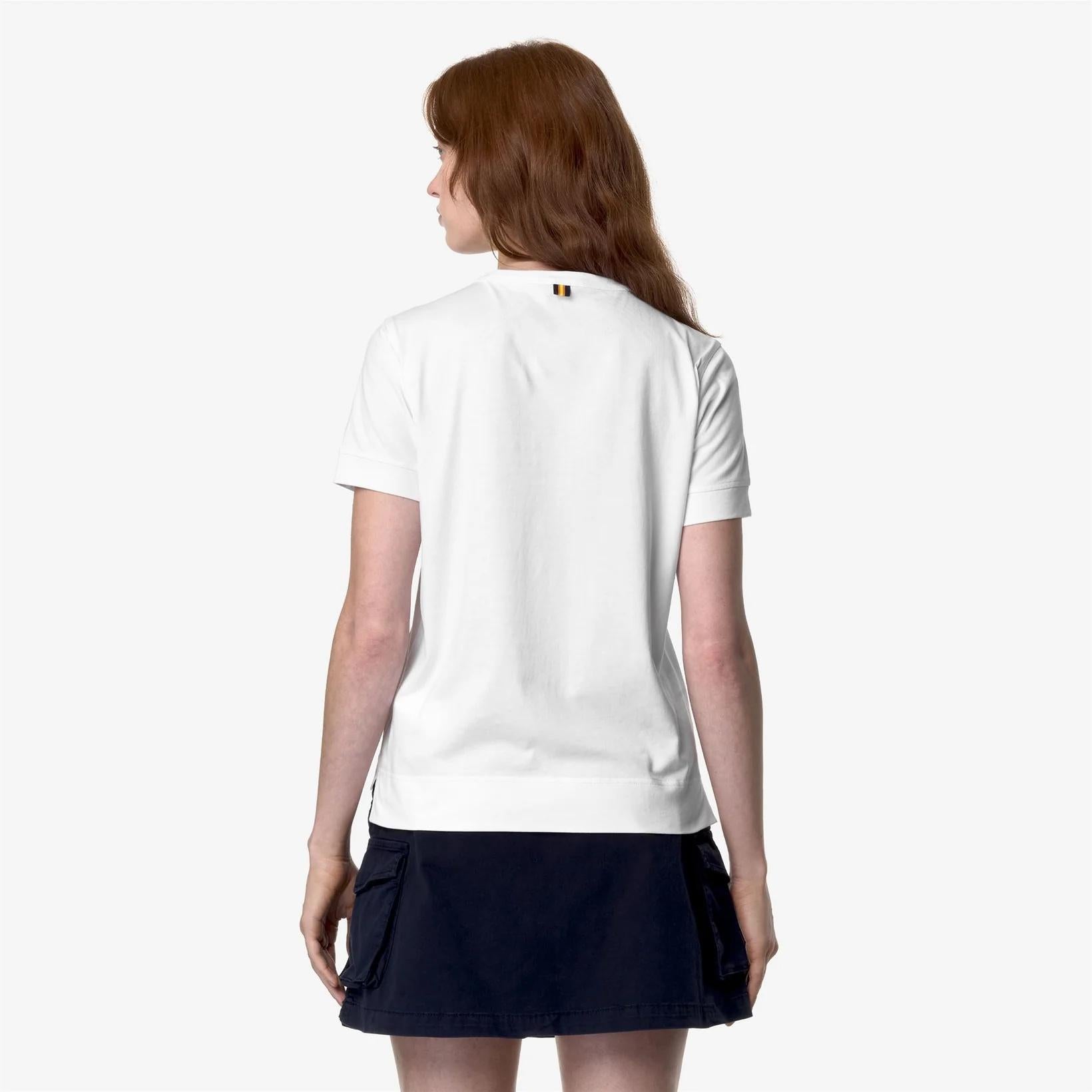 T-shirt Emel Jersey donna bianco K2122UW 001 K-WAY 