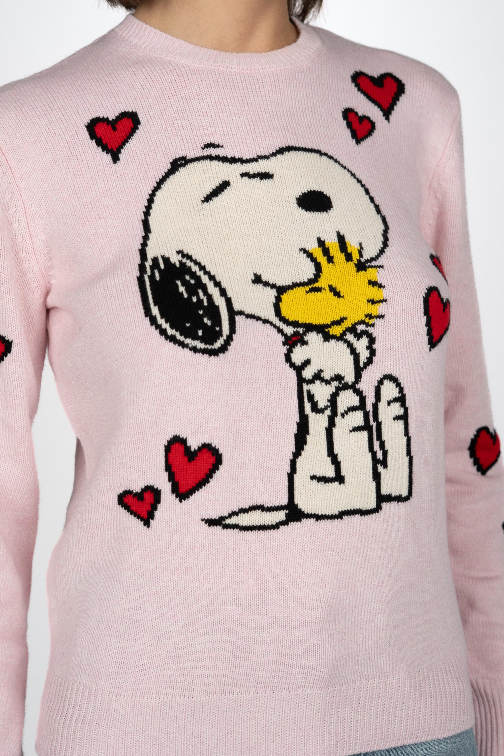 Maglione New Queen con jacquard Snoopy QUE0010 00448I MC2 SAINT BARTH 