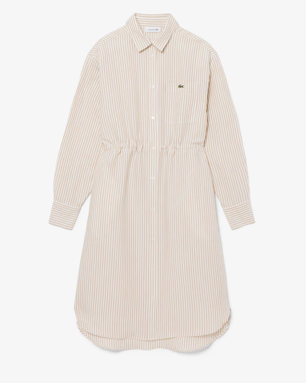 Chemisier oversize in misto lino EF7604 8GI LACOSTE 