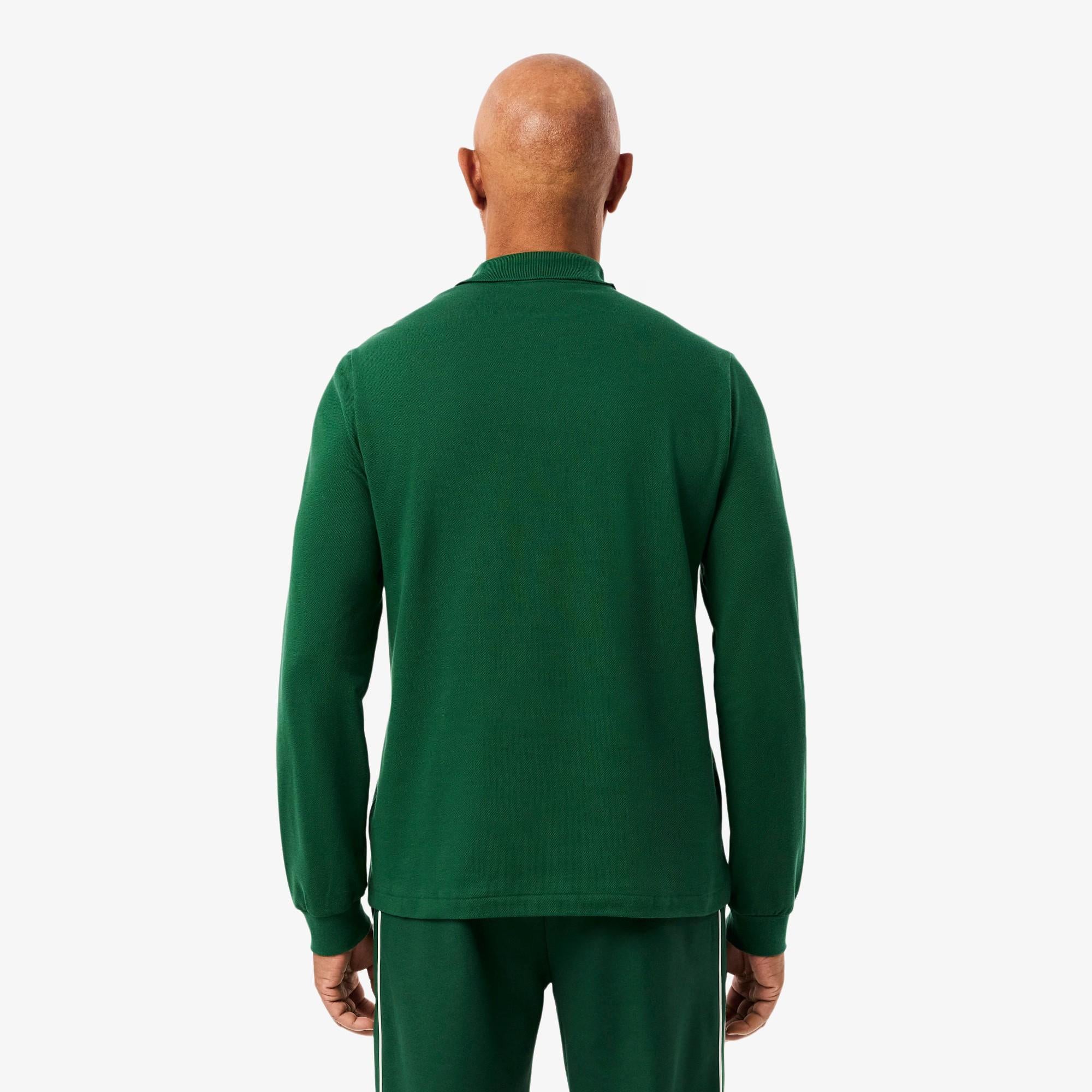 Polo a maniche lunghe in piquet di cotone L1312 132 LACOSTE 
