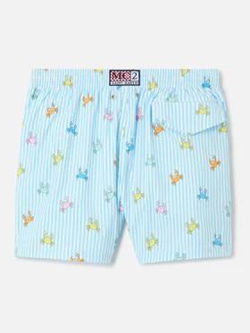 Costume Jean Lighting Stretch a righe con stampa granchietti JEA0022 01081L MC2 SAINT BARTH 