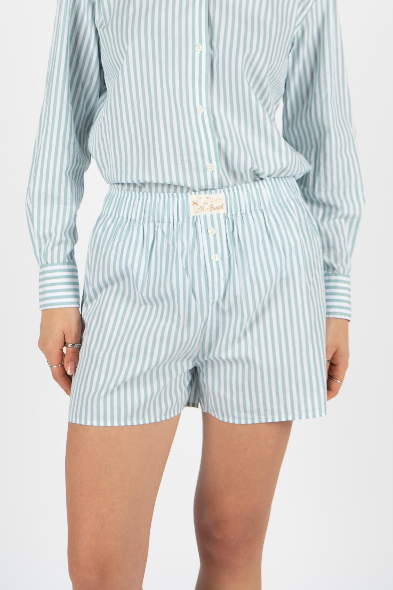 Shorts con motivo a righe BXY002 00722L MC2 SAINT BARTH 