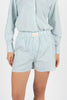 Shorts con motivo a righe