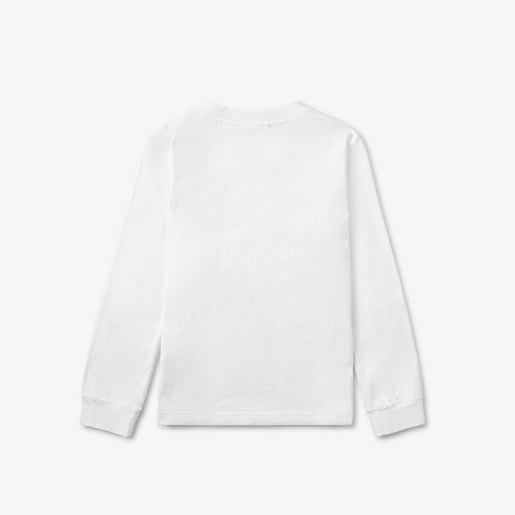 T-shirt in cotone a maniche lunghe 847112 W8L LACOSTE 