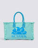 Tote bag con effetto stone washed